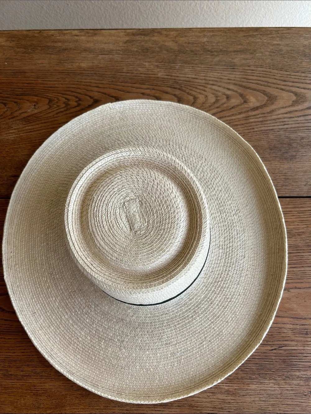 SunBody Handcrafted Palm Leaf Sun Hat in Natural Beige